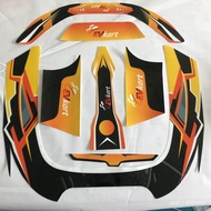 ATV Sticker Decal PVC Children's Body Silk Mesh Kart Rubber Printing Kart R5Q3