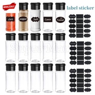 (BC)100ml Seasoning Bottle with Label Sticker / Kitchen Gadget Tool / Portable Camping BBQ Condiment