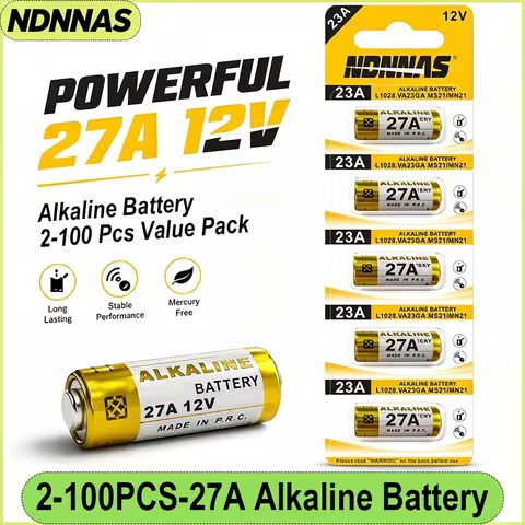 2-100Pcs 27A 12V Alkaline Battery A27 G27A MN27 MS27 GP27A L828 V27GA K27A VR27 R27A For Doorbell Ca