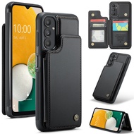 Cho Samsung Galaxy A15 A16 5g A36 5g A56 5g trường hợp RFID chặn Ốp chống sốc Bìa đồ đựng thẻ da PU