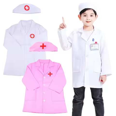 Children Simulated Doctor / Nurse Clothing Uniforms Pretend Play Kids Household Game Toys Cosplay Cl