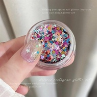 Star glitter in many colors and sizes - thenail.88
