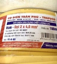 Dây điện đôi Trần Phú 2x4 Chính hãng 1mét