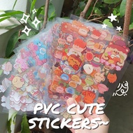 [SG] PVC Waterproof Transparent Animal Stickers Cute Animals Sumikko Gurashi Food DIY Deco Waterbottle Journal Scrapbook