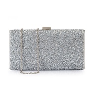 EGAT Store Elegant Diamond Square Box Clutch for Women - Perfect for Dinner Banquet Wedding or Nightclub - Handcrafted in Malaysia