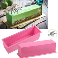 Long rectangle loaf Log cake mould mousse eclair christmas sponge finger tiramisu xmas silicone mold