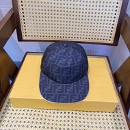 FENDI666 Black FF Printed Baseball Cap Fashion
