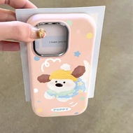 Case VIVO Y15 Y02s Y91 Y22S Y12S Y20i Y17S Y16 Y91C Y15S Y17 Cartoon Dog Leather Silicone Phone CH23