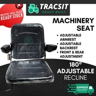 Backhoe Seat / Kusyen Backhoe - Fold Down, Arm Rest