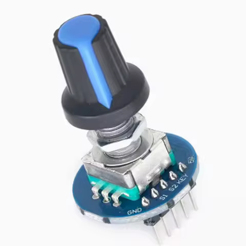 Rotary Encoder Module Brick Sensor Development Round Audio Rotating Potentiometer Knob Cap EC11