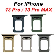 Single Dual SIM Card Trays For iPhone 13 Pro Max SIM Slot Holder Socket Adapter Replacement For iPho