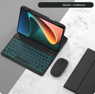 7 สีคีย์บอร์ดแบบ Backlit สําหรับ Xiao Mi Pad 6 Mi Pad 6 Pro 2023 11 นิ้วพร้อมผู้ถือปากกาขาตั้งสเปนรั