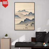 Vintage canvas painting - classic Japanese canvas painting - original hand painting