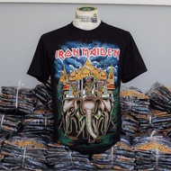 เสื้อวง Iron Maiden ผลิตจำนวนจำกัด 500 ตัว ไม่ผลิตเพิ่ม ไม่ทำซ้ำแน่นอน เสื้อวงดนตรี เสื้อวงร็อค เสื้อนักร้อง ใส่ แขน