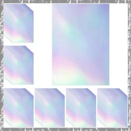 60 Sheets Holographic Laminate Sheets Clear Gitter Holographic Sticker Paper Vinyl Laminate Film 11.