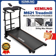 KEMILNG Treadmill  ( WITH FREE ITEM ), Original Kemilng M621 Treadmill Multifunctional Manual Treadmill, Foldable Walking Machine, Adjustable Slope, Silent and Shock-Absorbing Running Belt, Fitness Equipment Home Small Mini Walking Machine