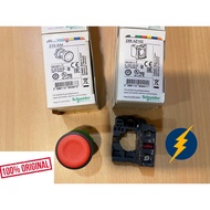 SCHNEIDER XB5AA42 ( ZB5AA4 + ZB5AZ102 ) Harmony XB5, Push button, plastic, flush, red, Ø22, spring r