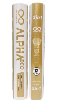 SHUTTLECOCK ALPHA BADMINTON BULUTANGKIS ALPHA ECO 3 in 1
