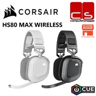 Corsair HS80 MAX Wireless Multiplatform Gaming Headset with Bluetooth & Dolby Atmos - Steel Gray/Whi