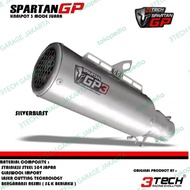 Knalpot Spartan GP3 150-160cc Hybrid 3 Mode Suara 3Tech ORIGINAL 