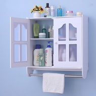 BW88# Waterproof Bathroom Hanging Cabinet with Mirror Bathroom Storage Rack Bathroom Storage Cabinet Wall Hanging Multif