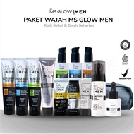 Ms Glow For Men Paket Basic / Perawatan Kulit Wajah Pria / Skincare Pria / Pemutih Kulit Pria Alami