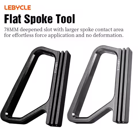 LEBYCLE Road Bike Flat Spoke Tool Spoke Wrench Tool Bike Spokes Holder 0.8/0.9/1/1.1/1.2/1.3mm Squar