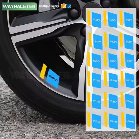 Creative Sweden Flag Car Tires Alloy Rim Wheel Sticker For Volvo XC60 XC70 S80 S60 S90 XC90 XC40 V40