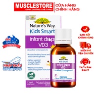 Nature’s Way Kids Smart Infant Drops Vitamin D3 Syrup 13ml – Vitamin D Supplement for Babies