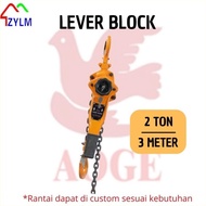 AOGE Lever Block 2 Ton x 3 Meter