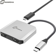 KAMEHA USB C to Dual HDMI Adapter Type C