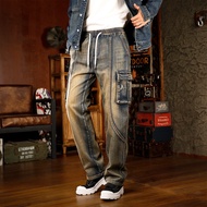 seluar jeans koyak lelaki y2k jeans baggy jeans men y2k Cross-Border Foreign Trade European American