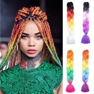 60 cm Synthetic Braiding Hair Ombre Braiding Hair Jumbo Braid Hair For Women Box Braids Wholesale DI
