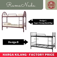 Simple Double Decker Frame / Katil Double Decker / Katil 2 tingkat / Katil Besi Double Decker Metal 