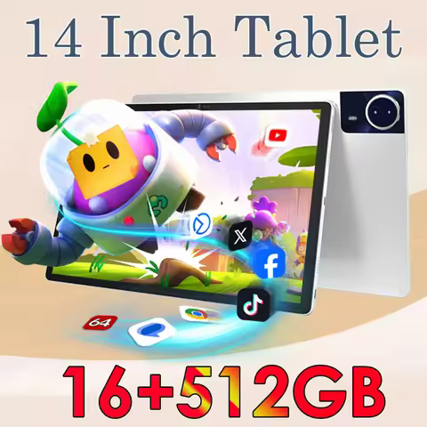 Global Firmware 14 Inch Big Screen Tablet PC Octa Core 16GB+512GB 5G WIFI BT5.0 4G LTE Phone Tablet 