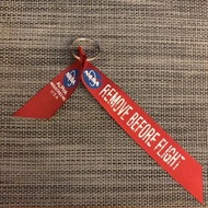 【ALPHA INDUSTRIES】REMOVE BEFORE FLIGHT 專用 NASA暗紅色紅飄帶鑰匙圈 預購