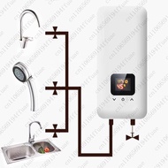 Electric Water Heater 5500W Digital Tankless Hot Water Geyser Instant for Shower