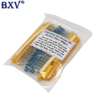 600PCS 30 Kinds 1/4W Resistance 1% Metal Film Resistor Pack Assorted Kit 1K 10K 100K 220ohm 1M Resis