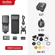 Godox V860 V860III III Speedlite อุปกรณ์เสริมไฟถ่ายรูป E-TTL แสงแฟลช HSS สำหรับ Canon Sony Nikon ฟูจ