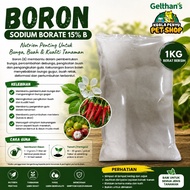 🌱 BORON SODIUM BORATE 15% B 1KG – NUTRIEN PENTING UNTUK BUNGA, BUAH & PERTUMBUHAN TANAMAN 🌱