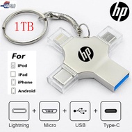 HP 4-in-1 OTG 1TB/512GB/32GB/16GB USB 3.0 Flash Drive Pendrive Fast Type-C Micro USB Android Lightning Speed