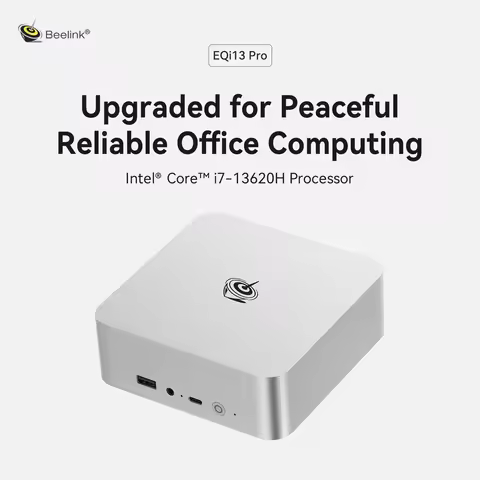Beelinnk EQi13 Pro Mini PC i5-13500H/i7-13620H DDR4 3200MHz（up to 96GB）PCle4.0 x4 WiFi6 BT5.2 Deskto