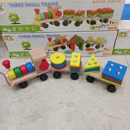 Block puzzle - Wooden Train - Educational toy