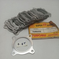 Gasket perpak head block block yamaha L2s yb100 nos R. 8T