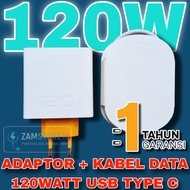 PIPO [ORIGINAL] CHARGER + DATA CABLE VIVO 120W 120WATT PORT USB TYPE C TEPSI FLASH CHARGING ORIGINAL