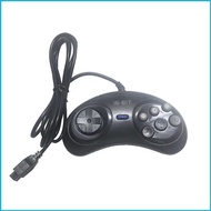 UTAKEE Classical 16 Bit Wire Controllers Featuring 6 Button Layout for MD Console