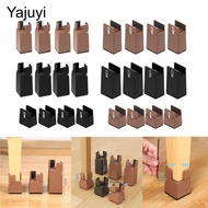 [Yajuyi] 4Pack Chair Leg  Table Leg Extenders Support 600lbs Bed Riser Diameter 0.39-1.57" Chair  fu