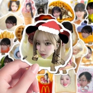 96张karina柳智敏食物大头贴贴纸高颜值可爱卡通创意风装饰diy260723 96 Karina Lee Ji-min food photo stickers, high aesthetic va