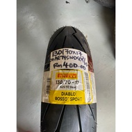 TAYAR PIRELLI DIABLO ROSSO TUBELESS 130/70/17