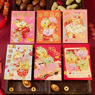 Red Envelope 2026 Horse Year Retro Traditional Countryside Style Hong Kong Version Gold Stamping New